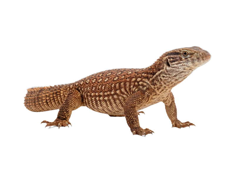 Ackie Monitor (Varanus acanthurus) transparent cutout