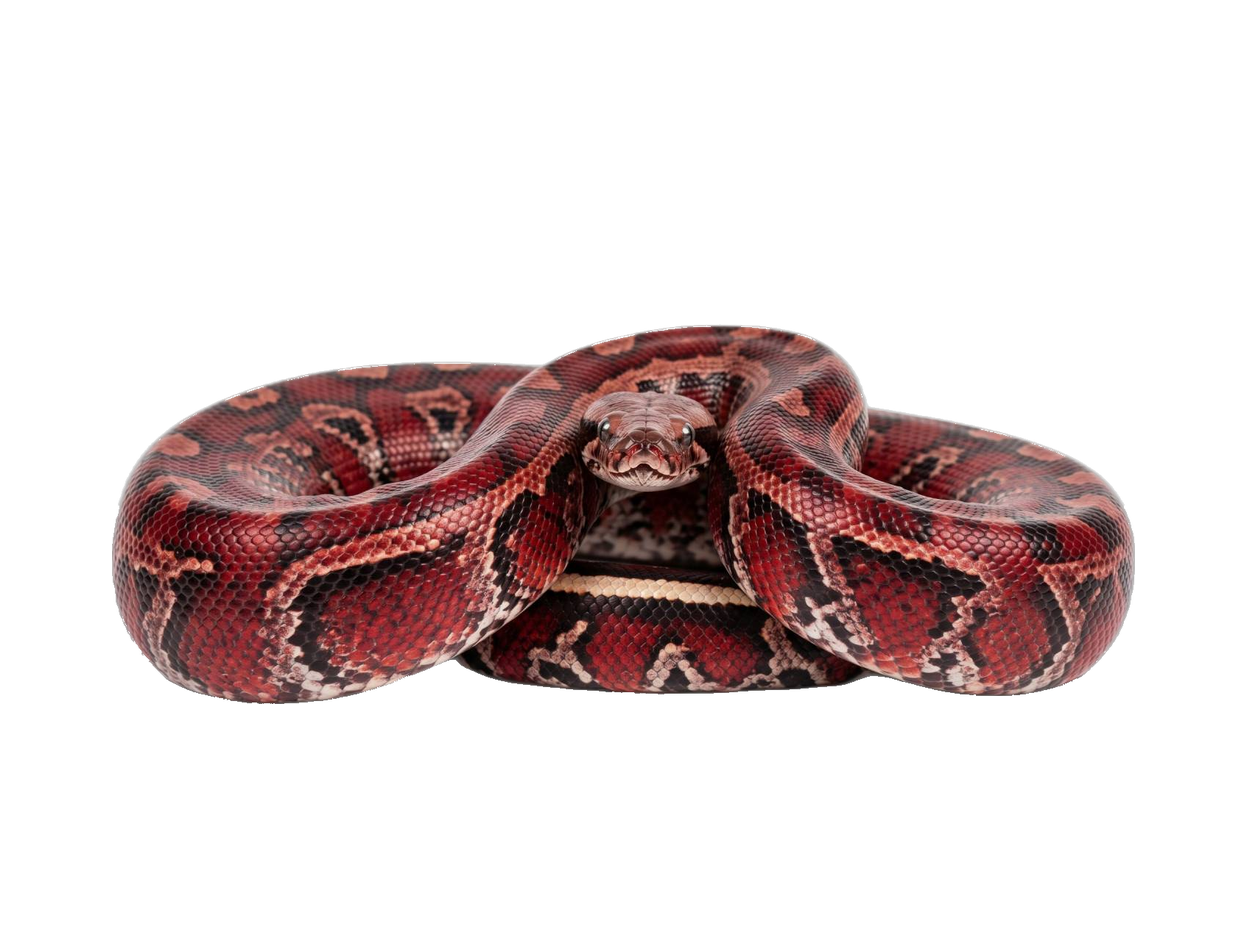 Blood Python (Python brongersmai) transparent cutout