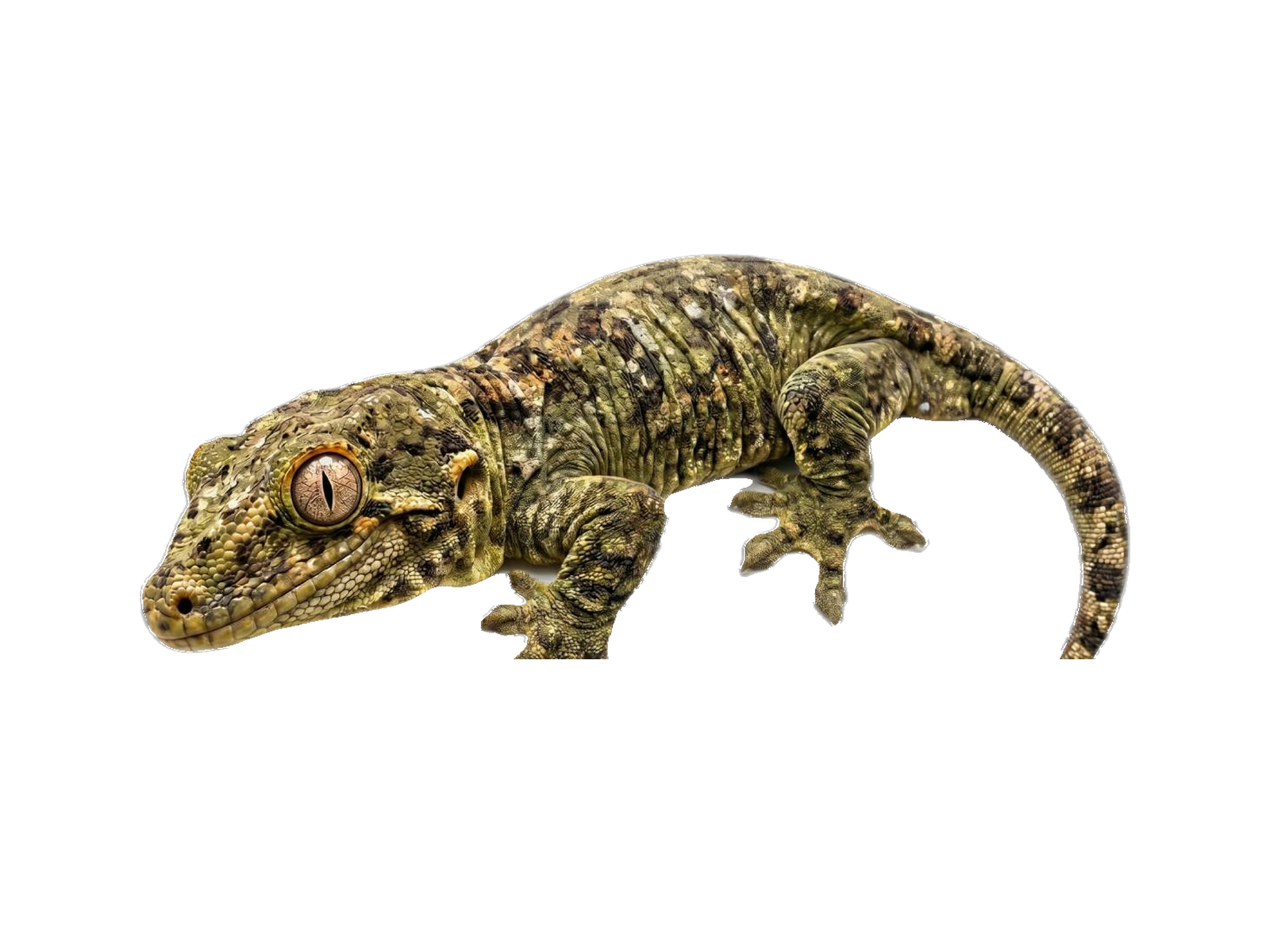 Leachianus Gecko (Rhacodactylus leachianus) transparent cutout