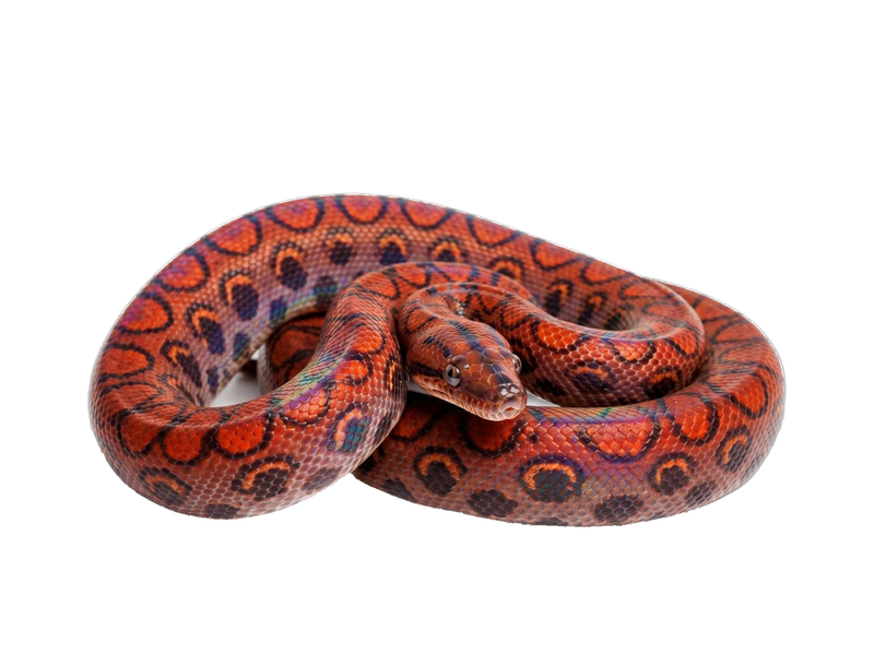 Rainbow Boa (Epicrates cenchria) transparent cutout