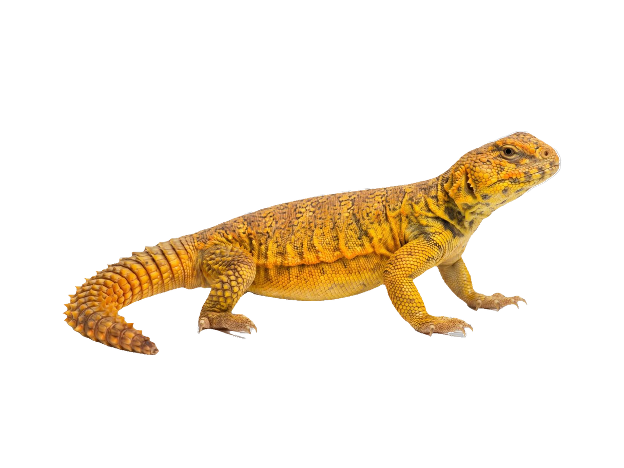 Uromastyx (Uromastyx geyri) transparent cutout